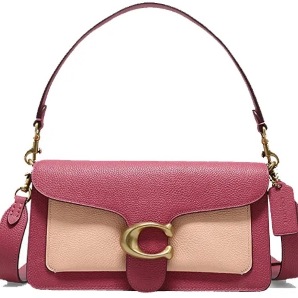 Coach Tabby Shoulder bag 26 in Color-block!
